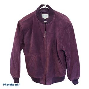 Vintage plum color suede jacket, coat